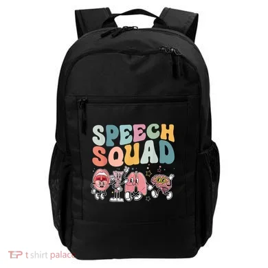 Speech Squad Funny Speech Therapy Speech Pathologist Backpack