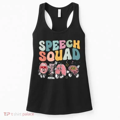 Speech Squad Funny Speech Therapy Speech Pathologist Women's Tank Top