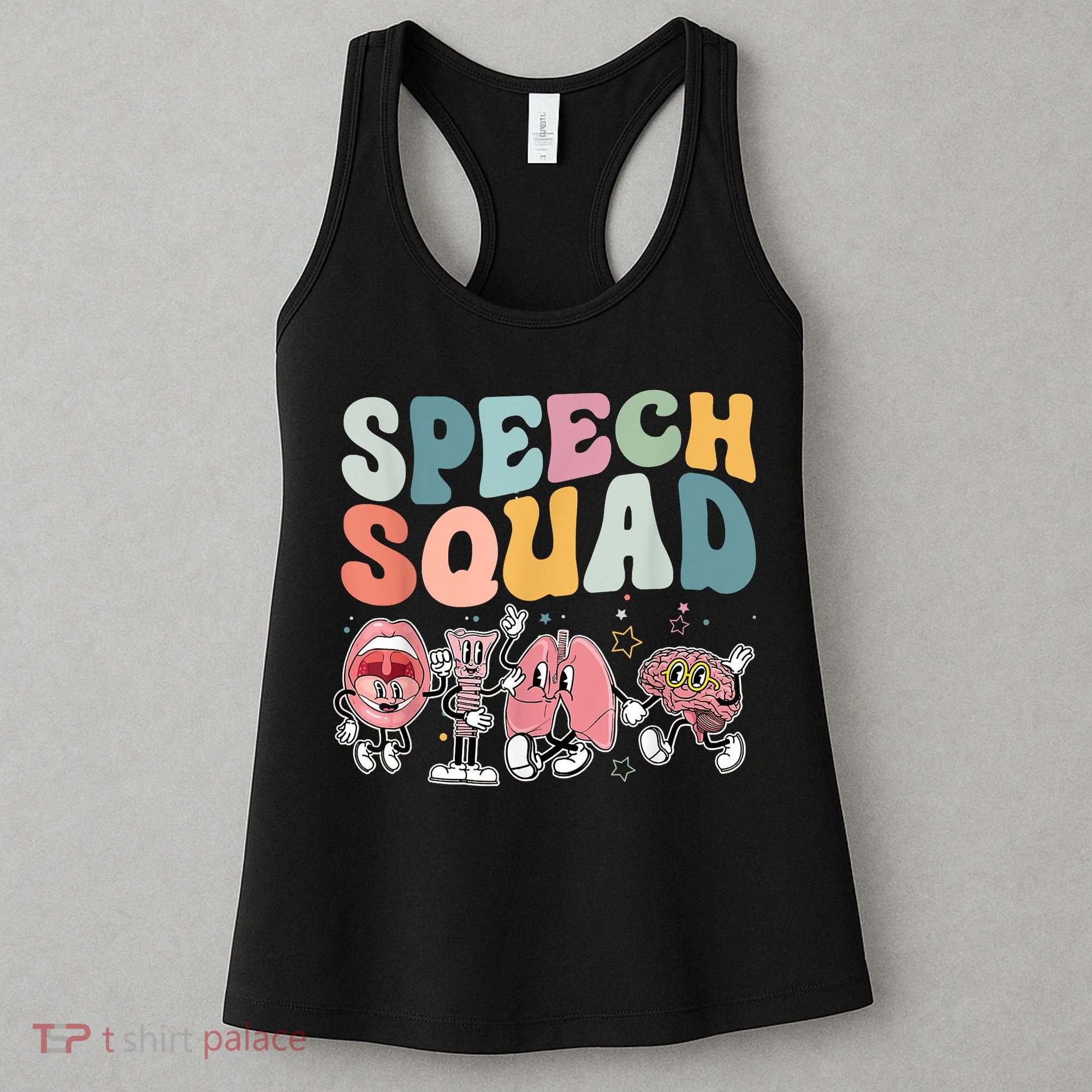 Speech Squad Funny Speech Therapy Speech Pathologist Women's Tank Top