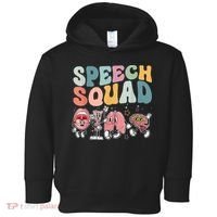 Speech Squad Funny Speech Therapy Speech Pathologist Toddler Hoodie thumb 0