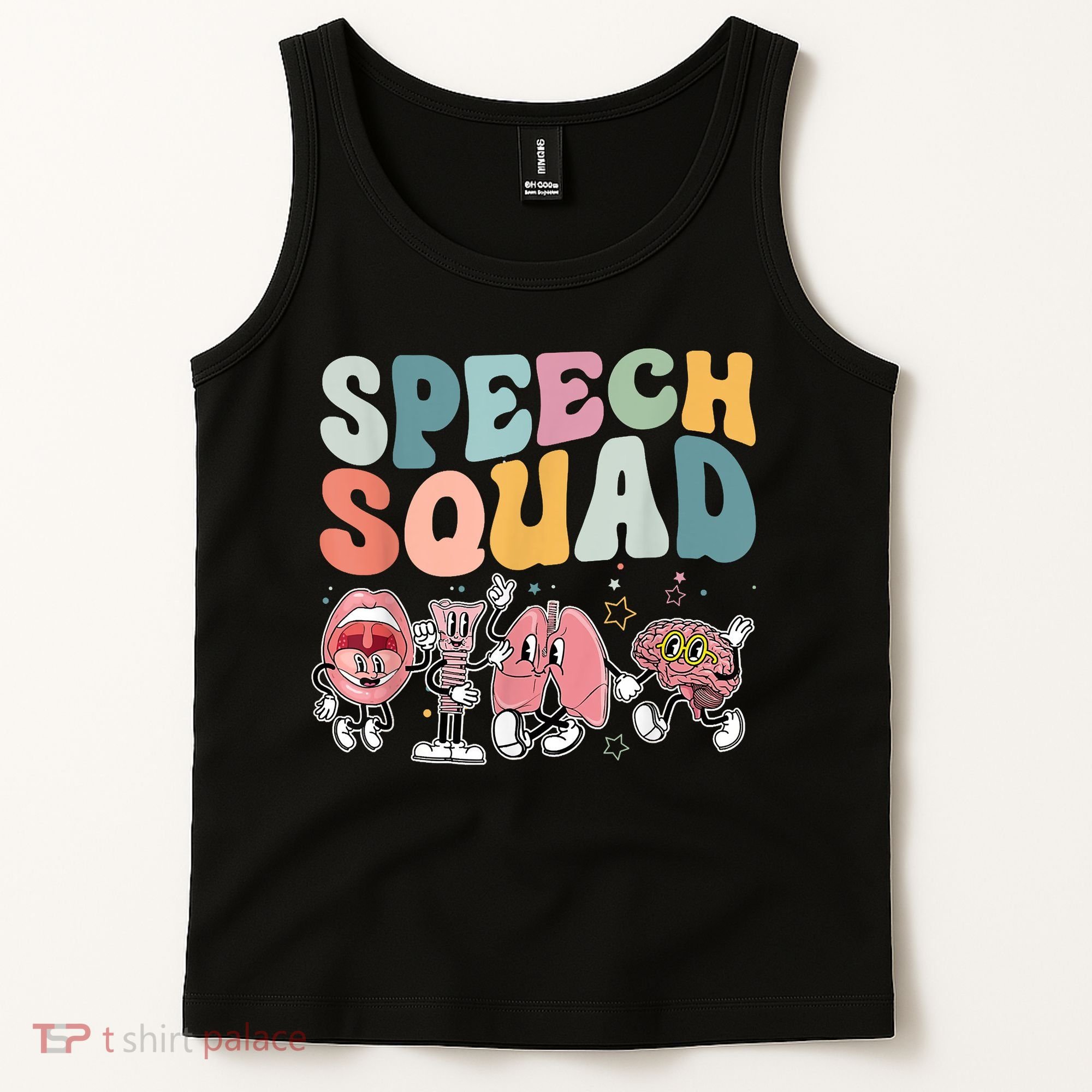 Speech Squad Funny Speech Therapy Speech Pathologist Tank Top