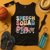 Speech Squad Funny Speech Therapy Speech Pathologist Tank Top thumb 4
