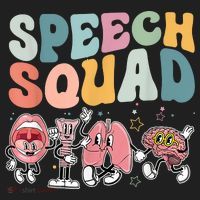 Speech Squad Funny Speech Therapy Speech Pathologist Golf Towel thumb 3