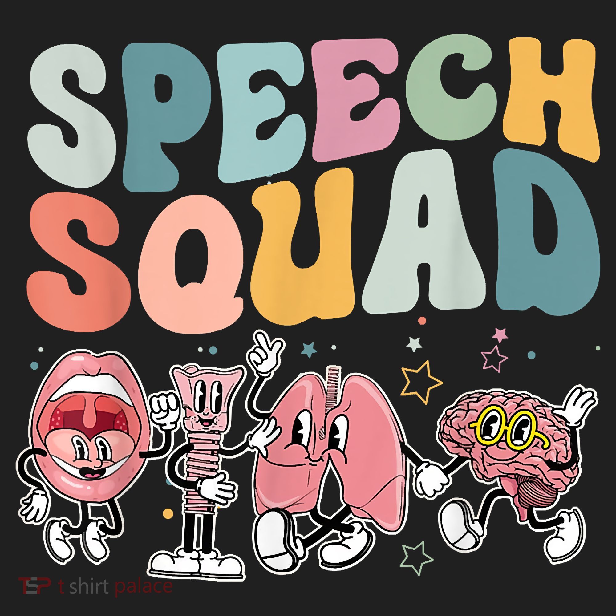 Speech Squad Funny Speech Therapy Speech Pathologist Golf Towel
