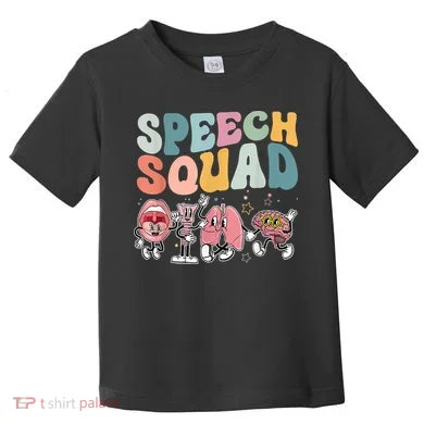 Speech Squad Funny Speech Therapy Speech Pathologist Toddler T-Shirt