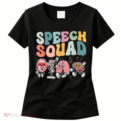 Speech Squad Funny Speech Therapy Speech Pathologist Women's T-Shirt