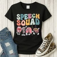 Speech Squad Funny Speech Therapy Speech Pathologist Women's T-Shirt thumb 3
