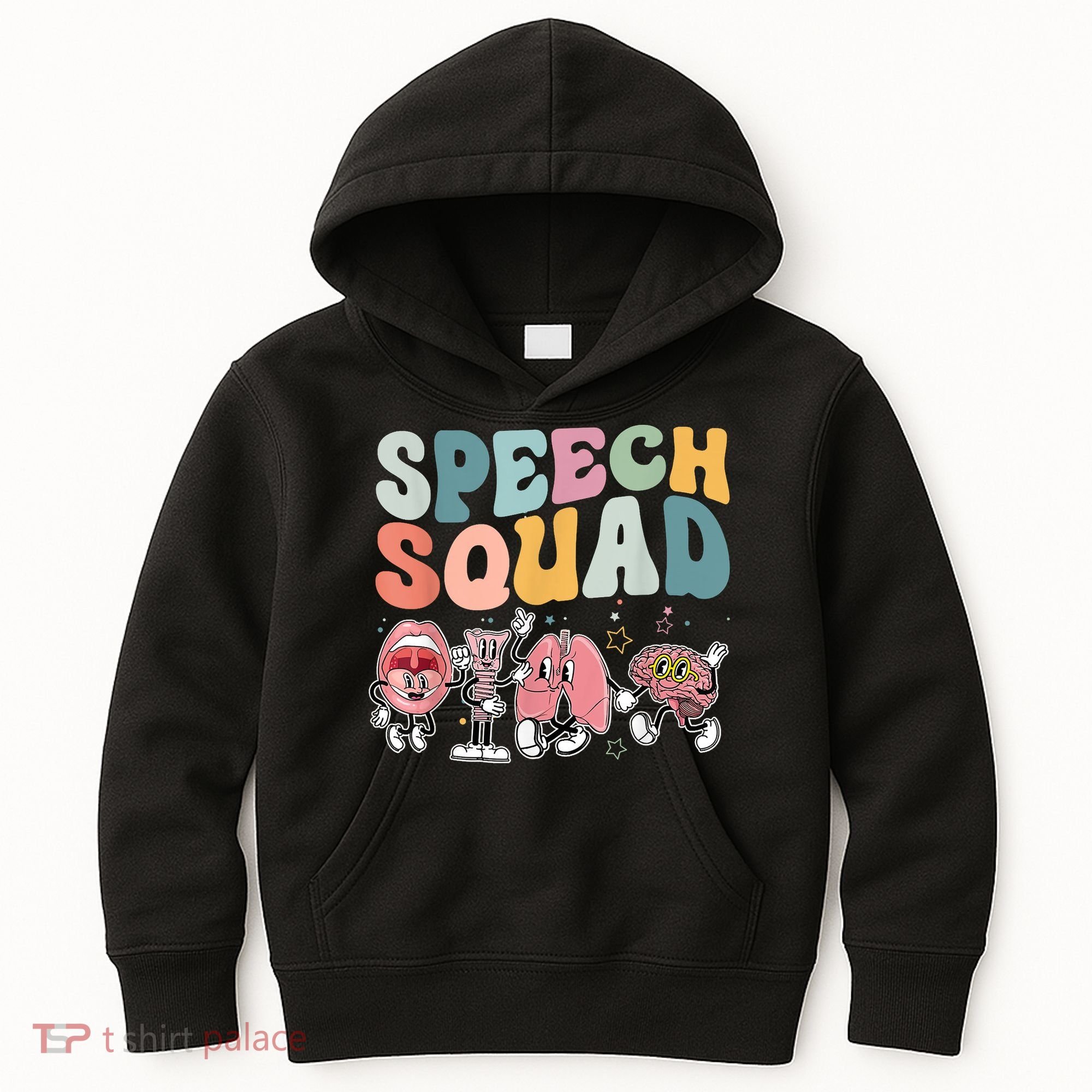 Speech Squad Funny Speech Therapy Speech Pathologist Kids Hoodie