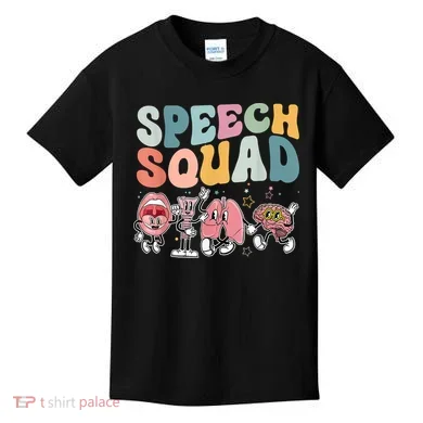 Speech Squad Funny Speech Therapy Speech Pathologist Kids T-Shirt