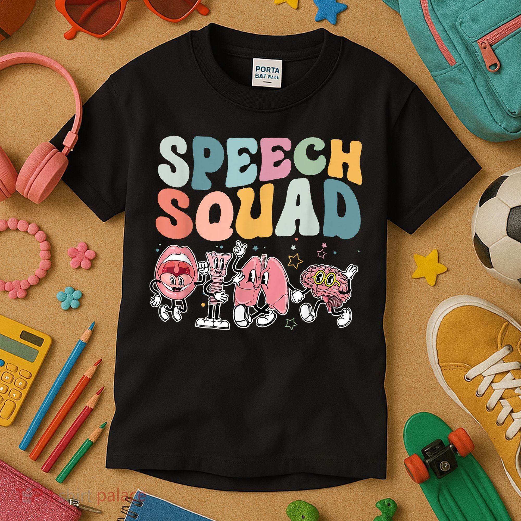 Speech Squad Funny Speech Therapy Speech Pathologist Kids T-Shirt