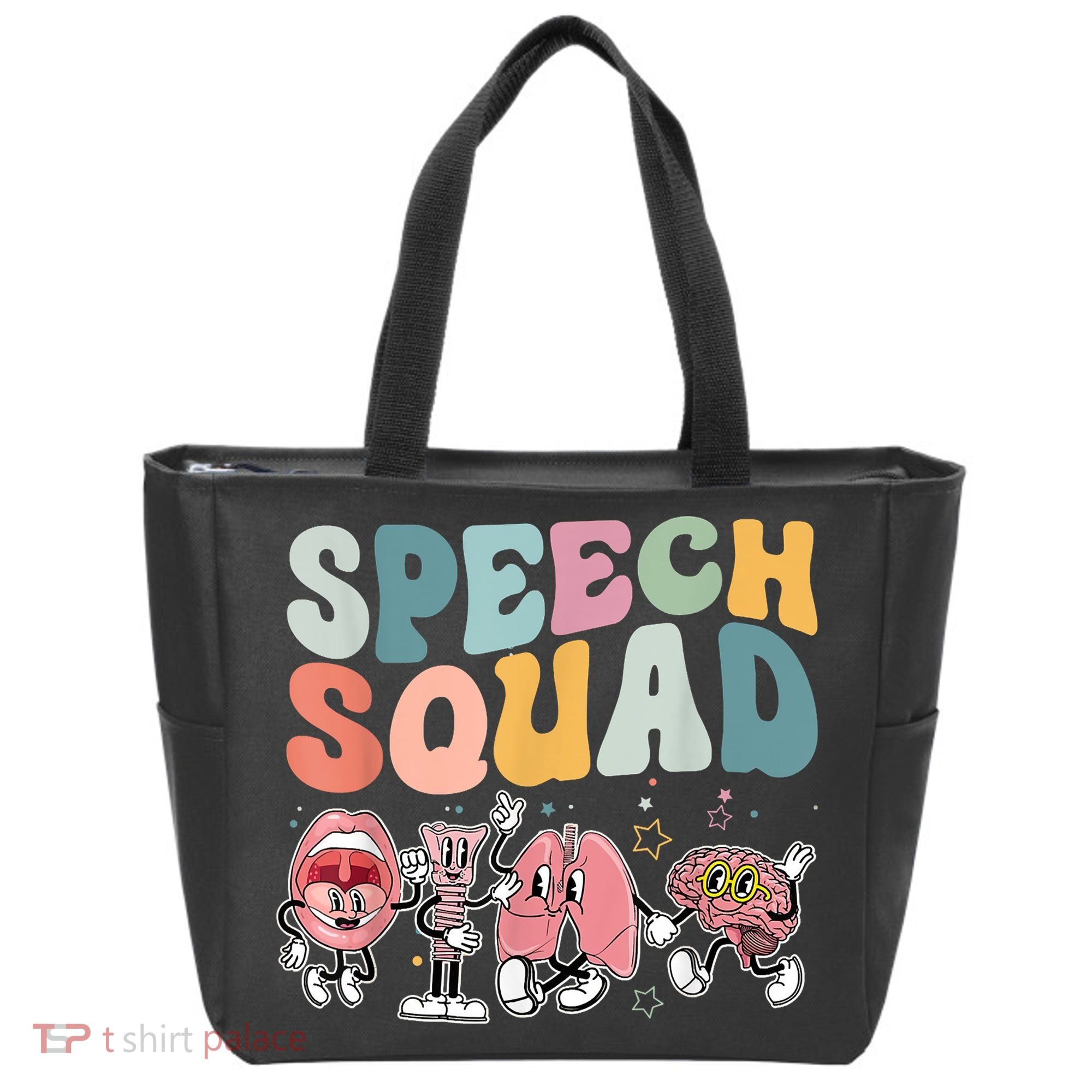 Speech Squad Funny Speech Therapy Speech Pathologist Tote Bag