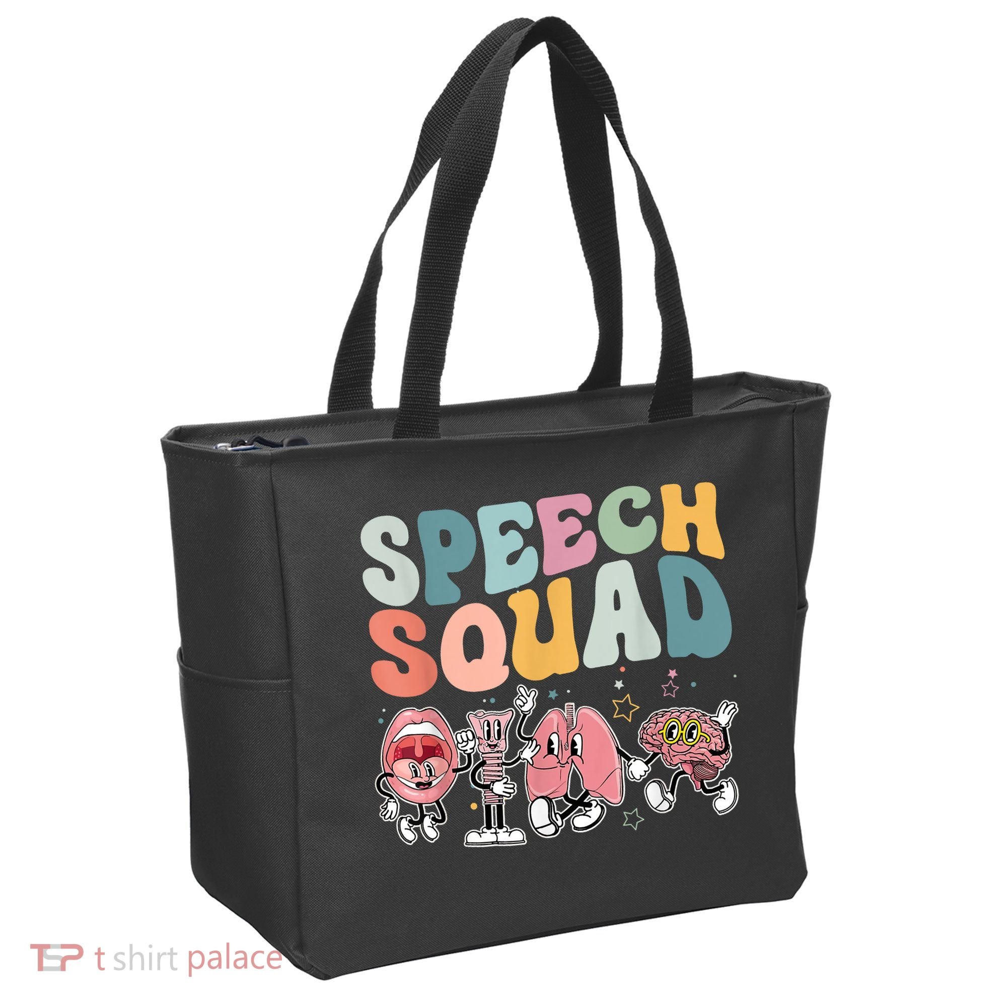 Speech Squad Funny Speech Therapy Speech Pathologist Tote Bag