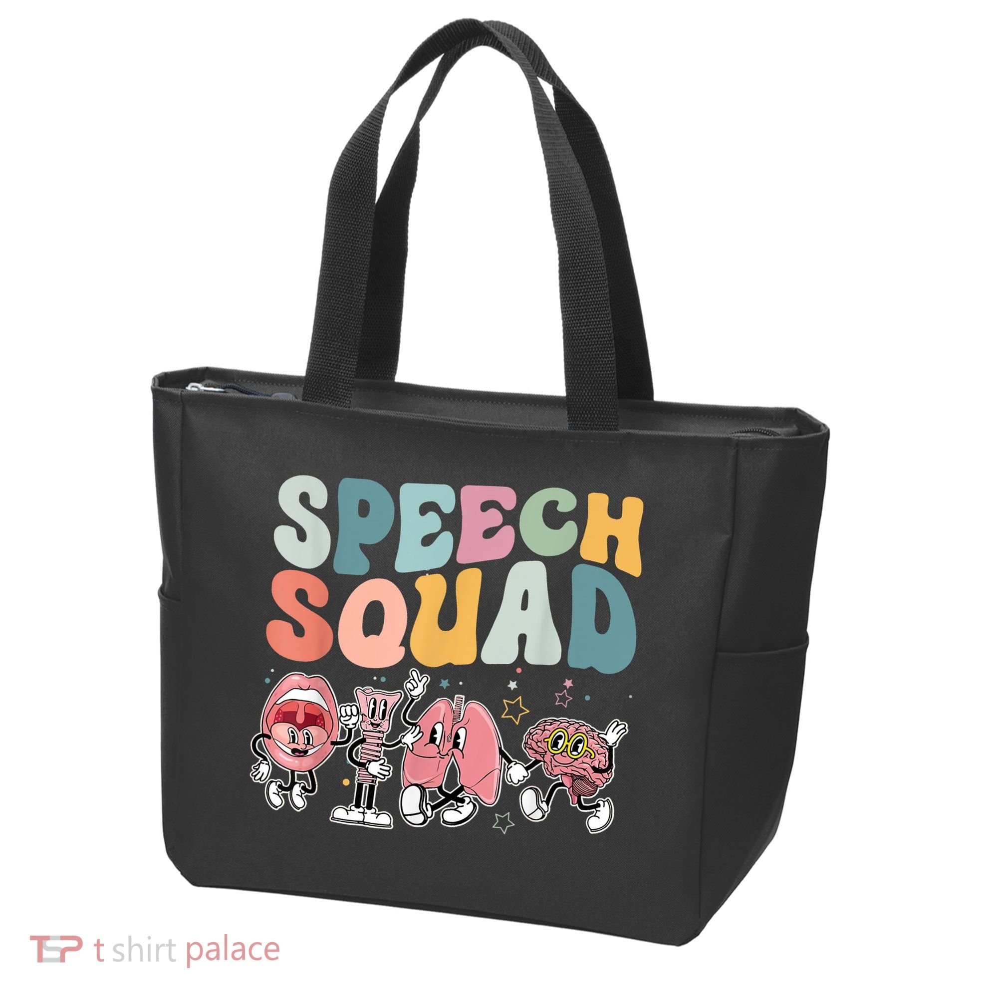 Speech Squad Funny Speech Therapy Speech Pathologist Tote Bag