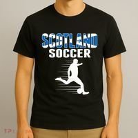 Scotland Soccer Fans Jersey Scottish Flag Football Lovers T-Shirt thumb 3