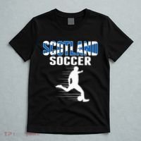 Scotland Soccer Fans Jersey Scottish Flag Football Lovers T-Shirt thumb 5