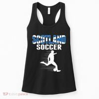 Scotland Soccer Fans Jersey Scottish Flag Football Lovers Women's Tank Top thumb 0