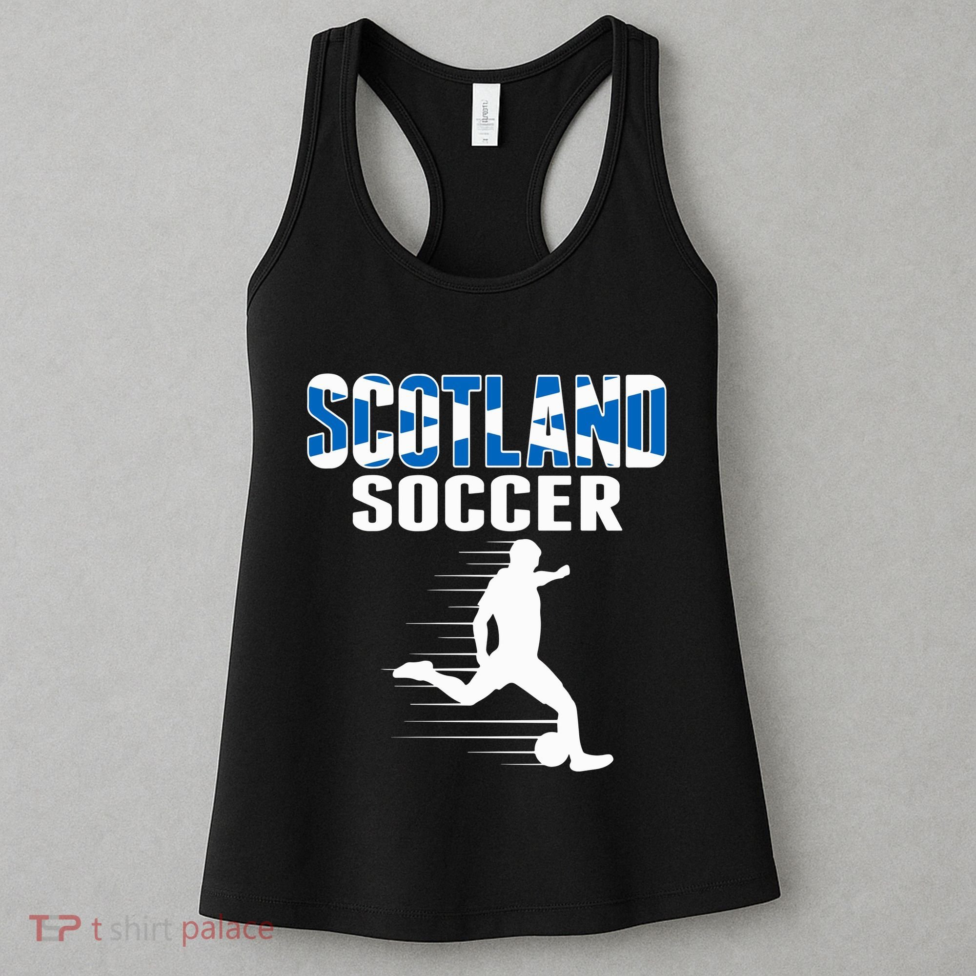 Scotland Soccer Fans Jersey Scottish Flag Football Lovers Women's Tank Top