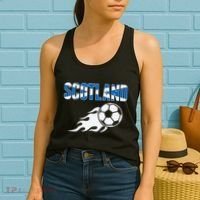 Scotland Soccer Fans Jersey Scottish Flag Football Lovers Women's Tank Top thumb 2