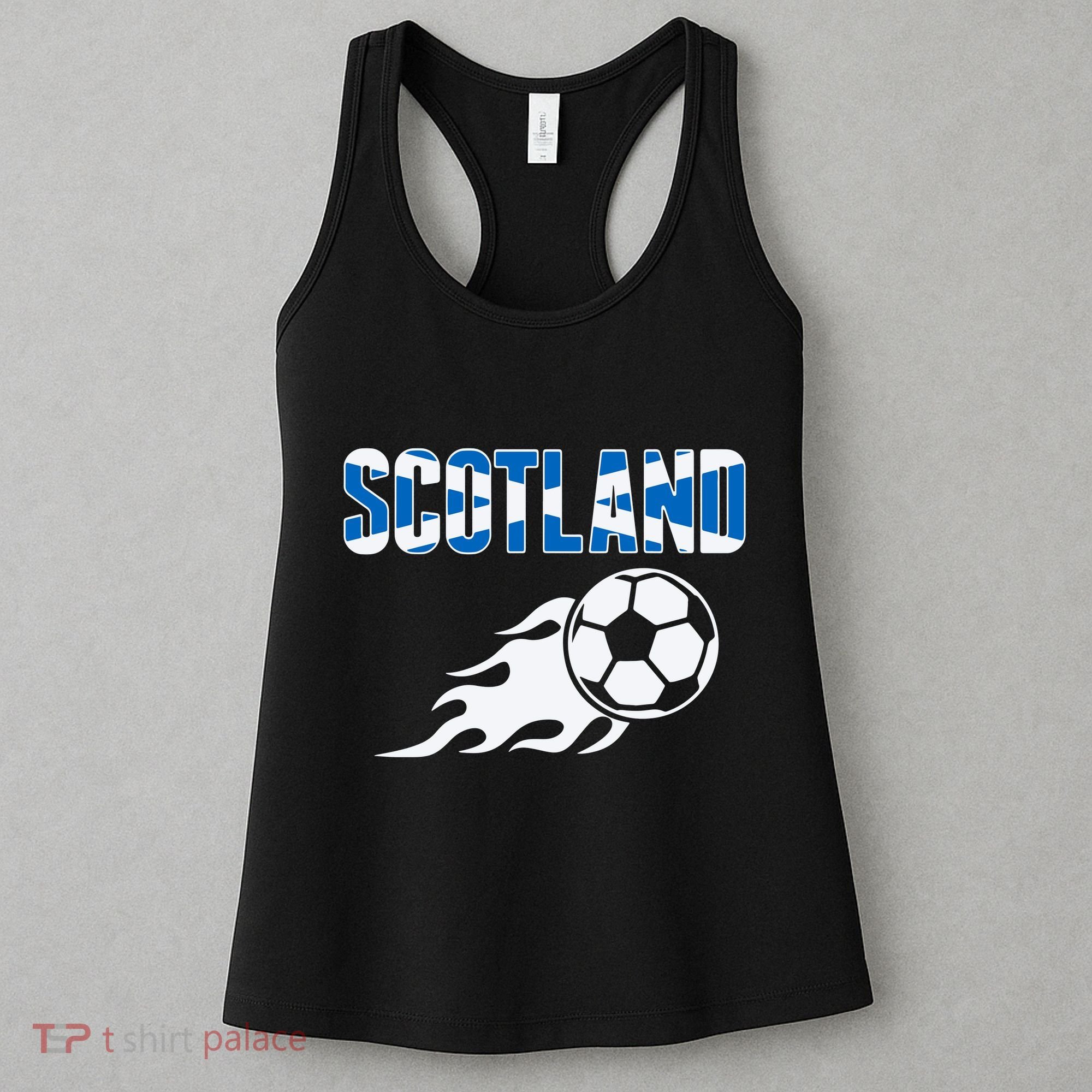 Scotland Soccer Fans Jersey Scottish Flag Football Lovers Women's Tank Top