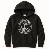 Sailing Sailor Funny Drop It Like It's Yacht Cruise Kids Hoodie thumb 0