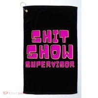 Shitshow Supervisor Funny Manager And Supervisor Golf Towel thumb 0