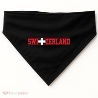 Switzerland Swiss Flag Travel Souvenir Gift USA-Made Doggie Bandana thumb 0