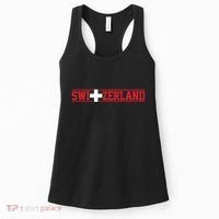 Switzerland Swiss Flag Travel Souvenir Gift Women's Tank Top thumb 0