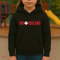 Switzerland Swiss Flag Travel Souvenir Gift Kids Hoodie thumb 3