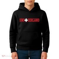 Switzerland Swiss Flag Travel Souvenir Gift Kids Hoodie thumb 4