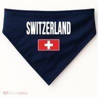 Switzerland Swiss Flag USA-Made Doggie Bandana thumb 0