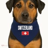 Switzerland Swiss Flag USA-Made Doggie Bandana thumb 1