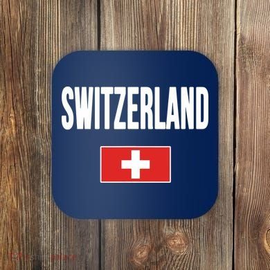 Switzerland Swiss Flag Coaster