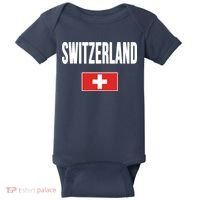 Switzerland Swiss Flag Baby Bodysuit thumb 0