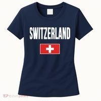 Switzerland Swiss Flag Women's T-Shirt thumb 0