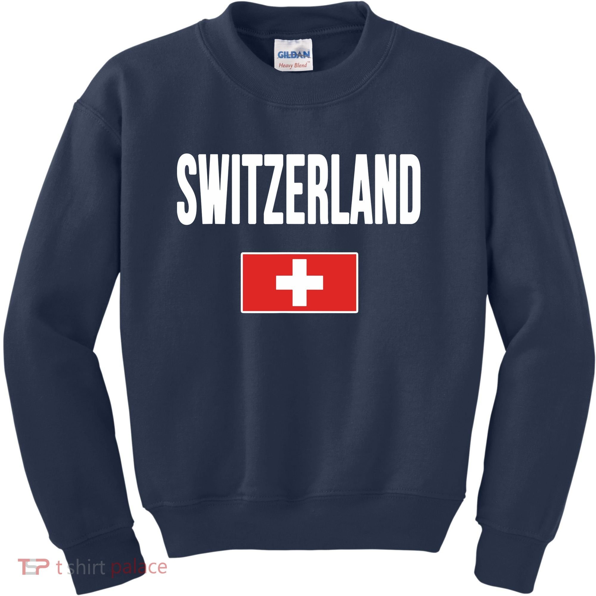 Switzerland Swiss Flag Kids Sweatshirt