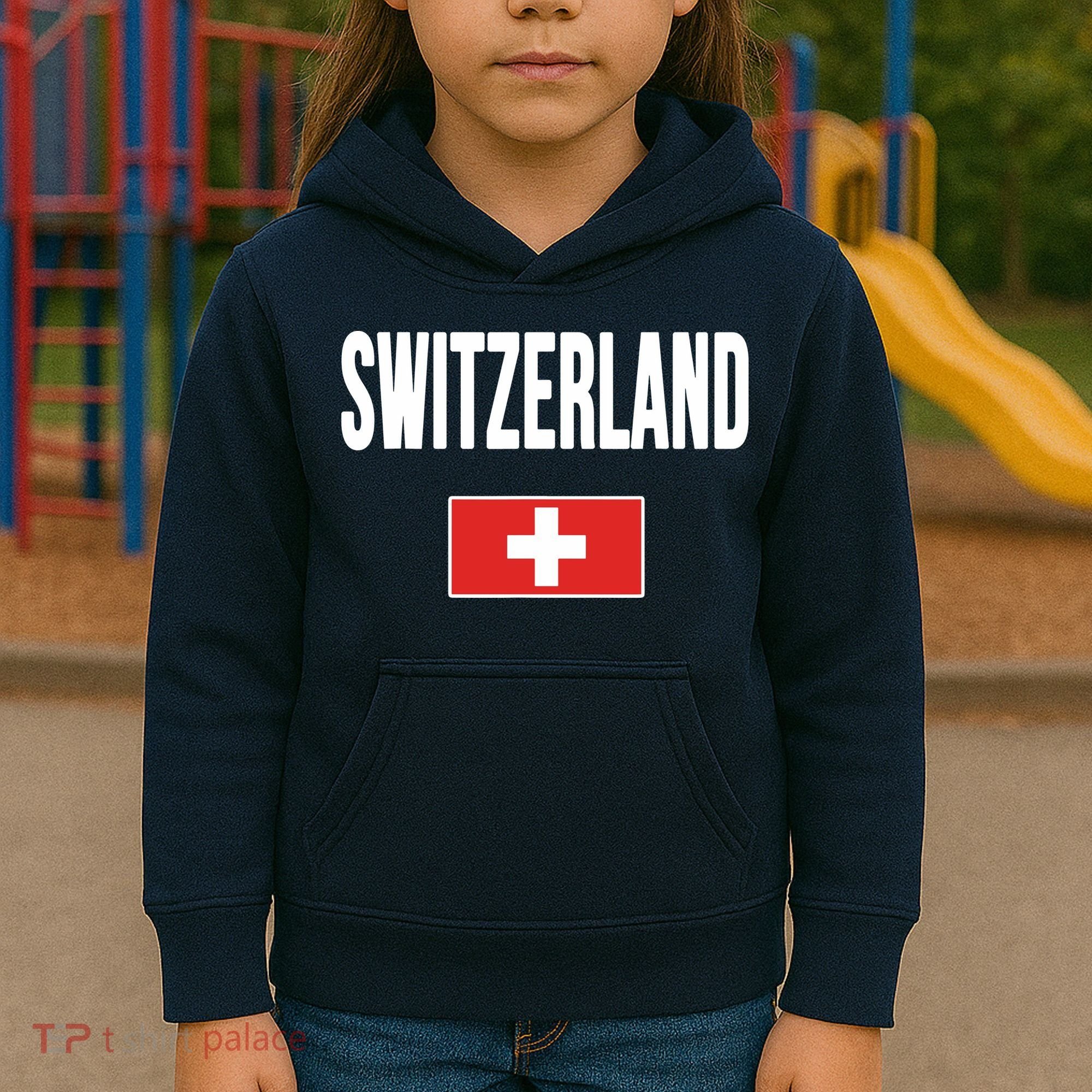 Switzerland Swiss Flag Kids Hoodie