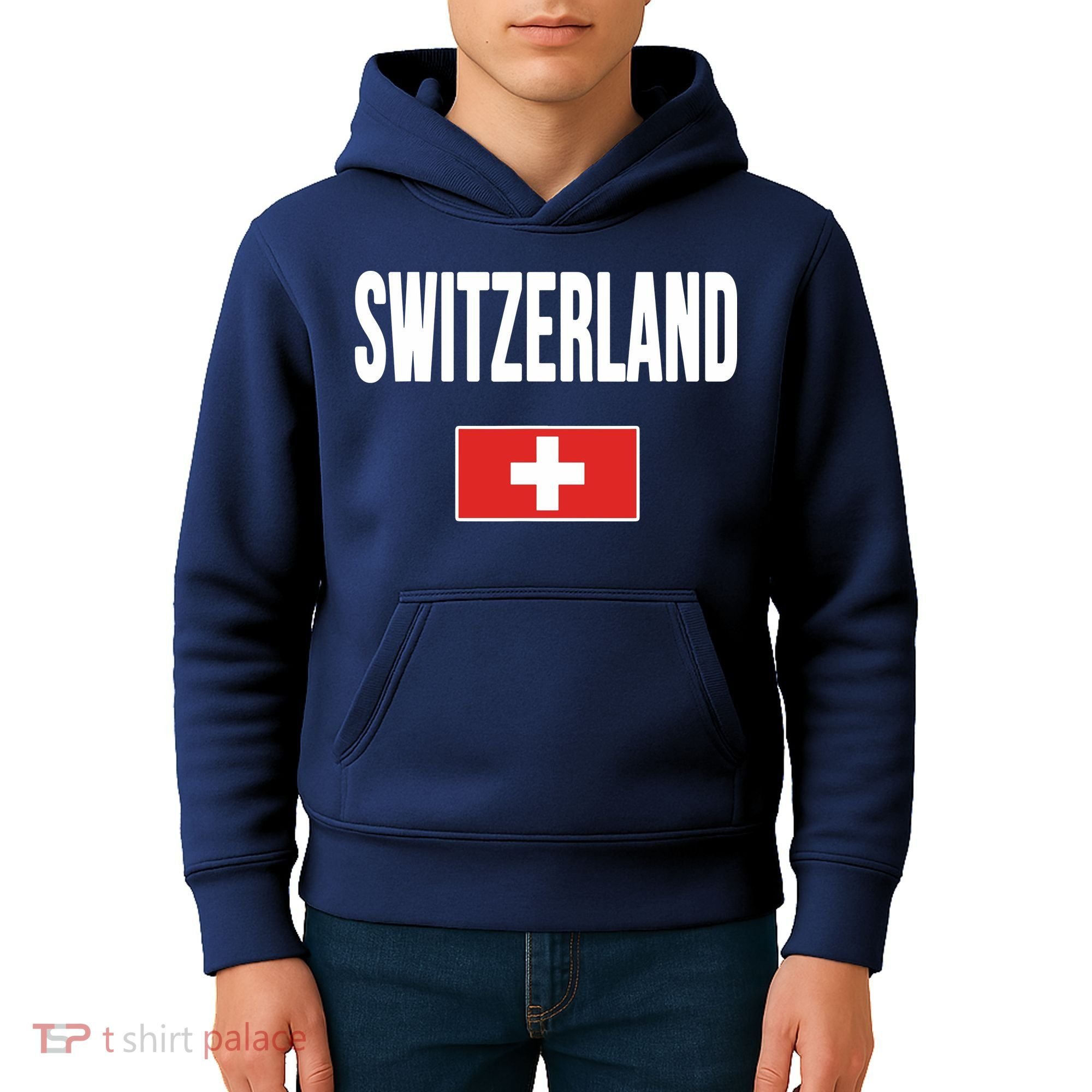 Switzerland Swiss Flag Kids Hoodie