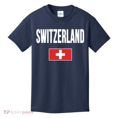 Switzerland Swiss Flag Kids T-Shirt