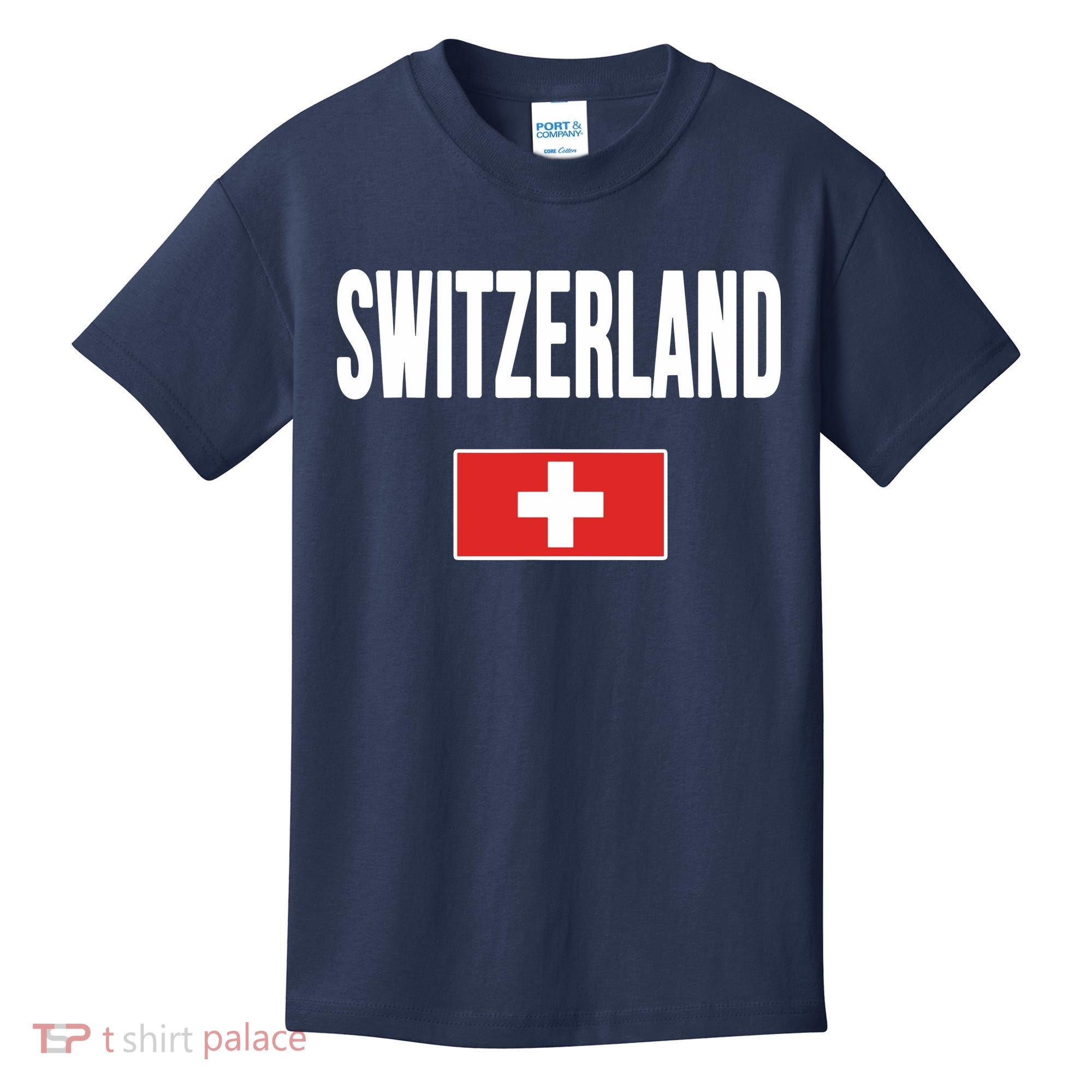 Switzerland Swiss Flag Kids T-Shirt