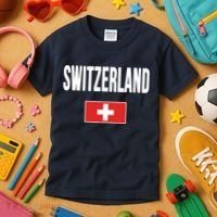Switzerland Swiss Flag Kids T-Shirt thumb 3
