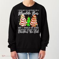 Sketchy Stuff For Some Christmas Tree Cakes Debbie Pajama Women's Sweatshirt thumb 0