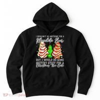 Sketchy Stuff For Some Christmas Tree Cakes Debbie Pajama Hoodie thumb 0