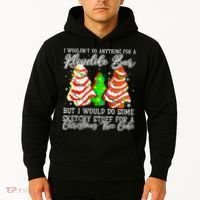 Sketchy Stuff For Some Christmas Tree Cakes Debbie Pajama Hoodie thumb 2