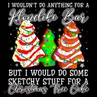 Sketchy Stuff For Some Christmas Tree Cakes Debbie Pajama Long Sleeve Shirt thumb 2