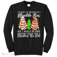 Sketchy Stuff For Some Christmas Tree Cakes Debbie Pajama Sweatshirt thumb 0