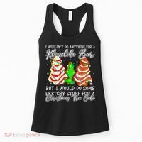 Sketchy Stuff For Some Christmas Tree Cakes Debbie Pajama Women's Tank Top thumb 0