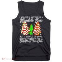 Sketchy Stuff For Some Christmas Tree Cakes Debbie Pajama Tank Top thumb 0