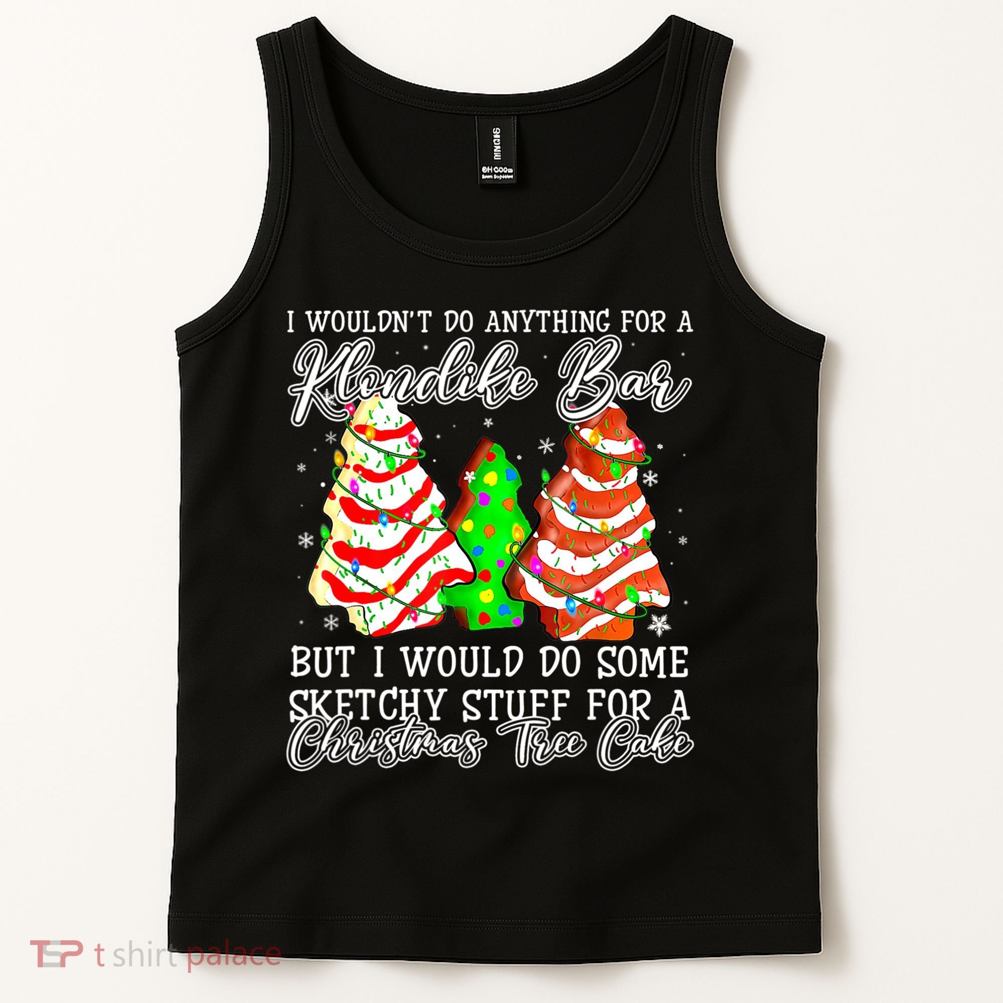 Sketchy Stuff For Some Christmas Tree Cakes Debbie Pajama Tank Top