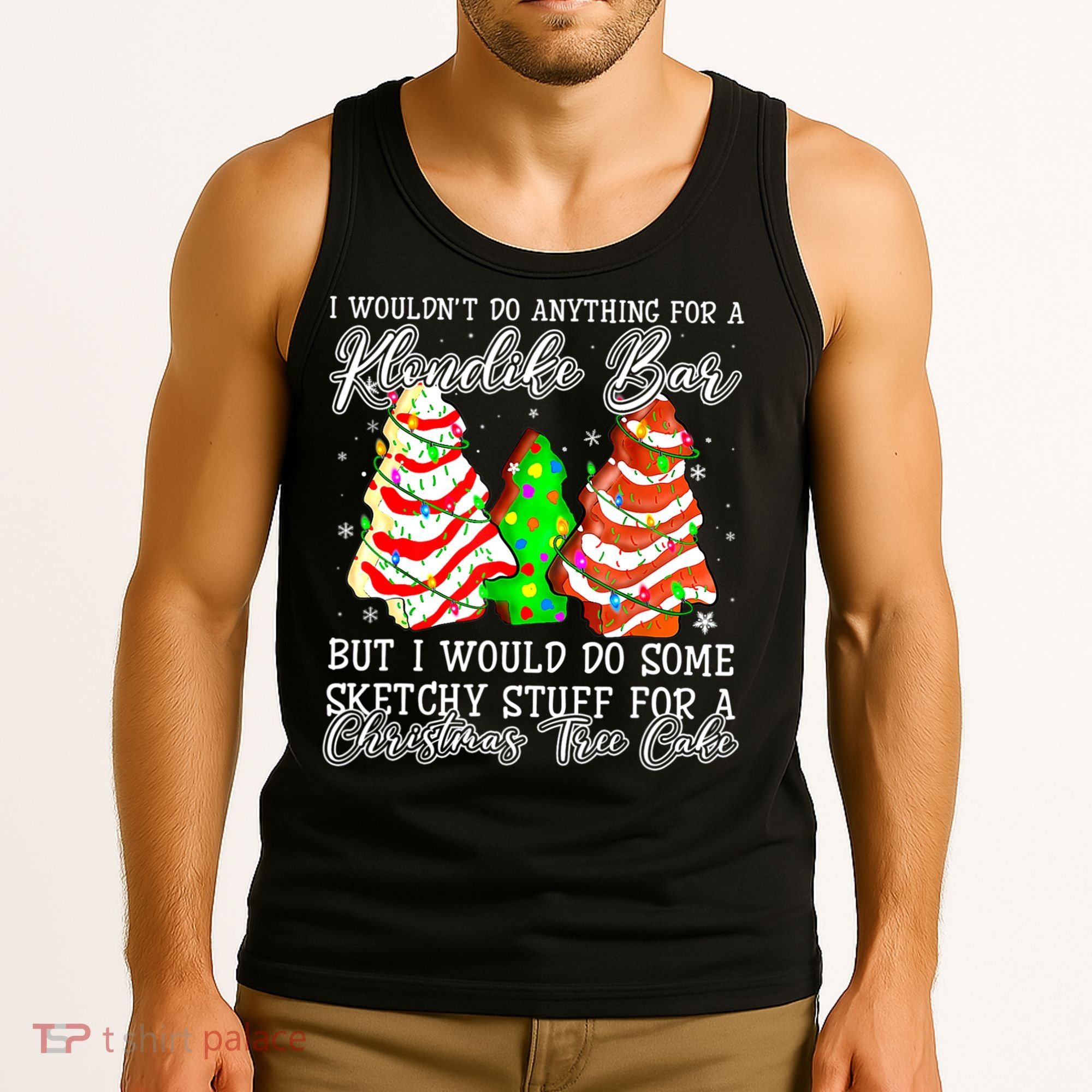 Sketchy Stuff For Some Christmas Tree Cakes Debbie Pajama Tank Top