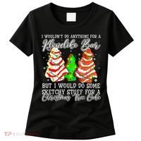 Sketchy Stuff For Some Christmas Tree Cakes Debbie Pajama Women's T-Shirt thumb 0